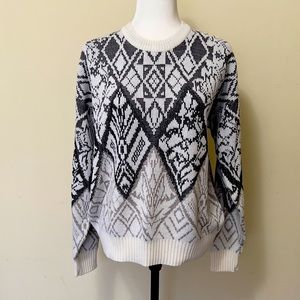 Steep Slopes NEW Fair Isle Nordic Crew Neck Winter Ski Sweater Pullover Top L/XL